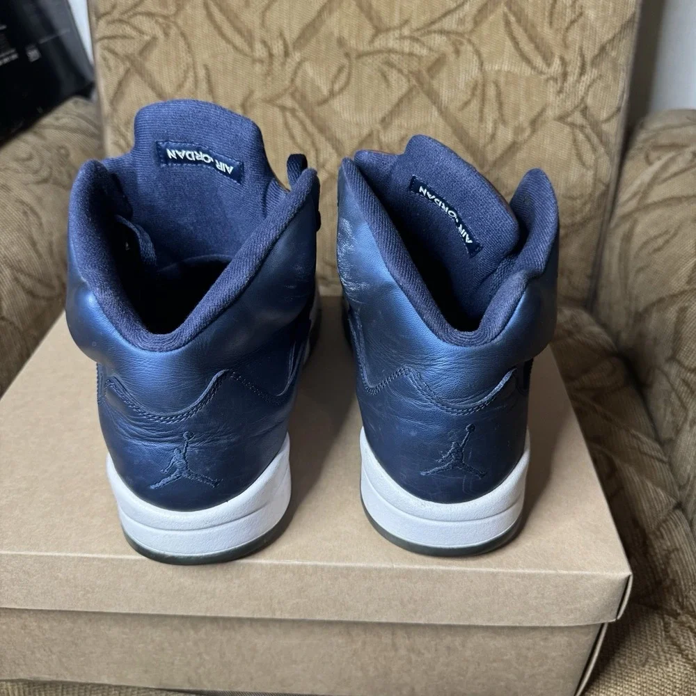 Size 11.5 - Air Jordan 5 Retro Bronze Navy White‎ (136027-416) No Box